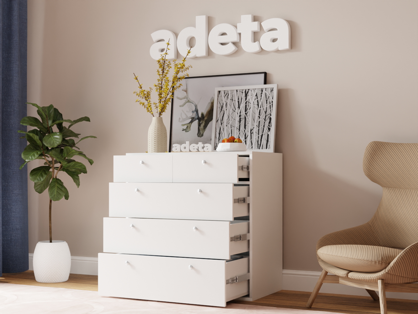 Комод Каллакс 13 white ИКЕА (IKEA) изображение товара