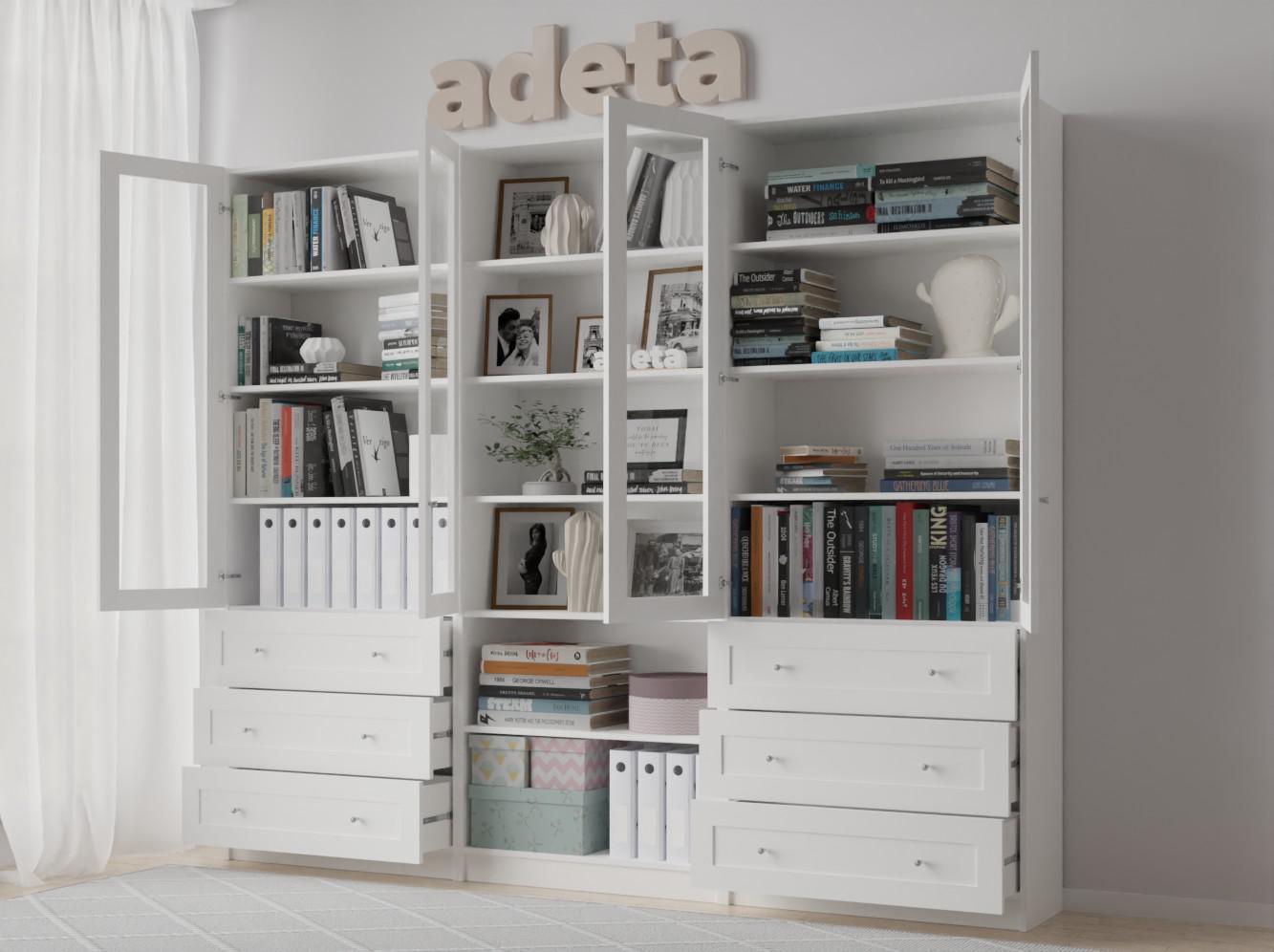 Книжный шкаф Билли 369 white ИКЕА (IKEA) изображение товара