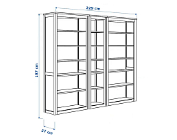 Изображение товара Стеллаж Хемнес 415 white ИКЕА (IKEA) на сайте adeta.ru